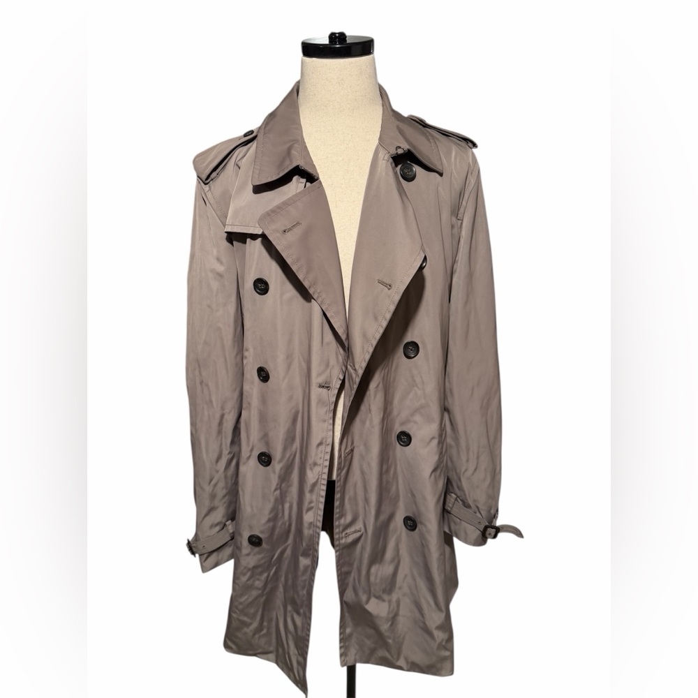 Tan and Brown Banana Republic trench coat women size XL